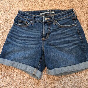 Mid Rise Boyfriend Jean Shorts